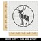 Hunting Hunter Deer in Crosshair Wall Cookie DIY Craft Reusable Stencil
